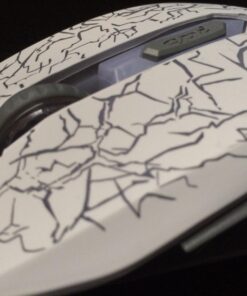 VersionTECH. Wired Gaming Mouse, Computer Mouse Ergonomic Mice with 7 LED Lights RGB Backlit, 6 Programmable Buttons, 4 Adjustable DPI for Laptop PC Gamer Desktop Chromebook Mac Games-White white 33 711vU5etpOL