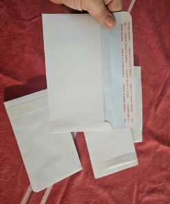 CreGear 90 Count #6 3/4 Small Security Self Seal Tinted Envelopes for Privacy & Business, Size 3-5/8 X 6-1/2 Inches, Peel and Seal Closure, Windowless Design, 24 LB, White 43 711vVzq aSL