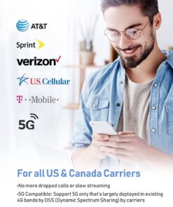 Alternative view of HiBoost Cell Phone Signal Booster for All Carriers| Up to 3000 Sq Ft| High Power Outdoor Receiving Antenna and Indoor Transmitting Antenna|for 5G/4G/3G LTE|App Service + Install| FCC Approved ZM2