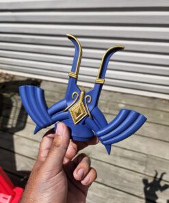 Zelda Link Master Sword Twilight Princess Fantasy Sword with Plaque - Blue (Blue) 50 711voe44orL