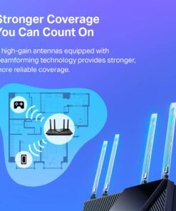 TP-Link AX1800 WiFi 6 Router (Archer AX21) – Dual Band Wireless Internet Router, Gigabit Router, Easy Mesh, Works with Alexa - A Certified for Humans Device 27 711wNMOMjCL