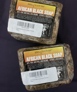 era of nature Best Raw ORGANIC AFRICAN BLACK SOAP, for Dry Skin and Skin Conditions. Pure & Natural Ingredients, Imported From Ghana - 1lb (16oz) 34 711wSeMgg7L
