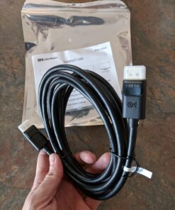 Cable Matters 4K DisplayPort to DisplayPort Cable, Computer Monitor Cable 10 ft, 4K@60Hz, 2K@144Hz, Display Cable, Male to Male Display Port Cable, Gold-Plated DP to DP Cable, 10 Feet 29 711whThdKL