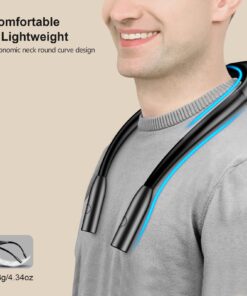 Gritin LED Neck Reading Light,Book Light for Reading in Bed-Eye Caring 3 Colors,Dimmable Brightness,Bendable Arms,80+Hrs Runtime,Neck Round Design,Comfortable&Lightweight for Reading,Crafting,Knitting Black 22 711wqgl9OVL