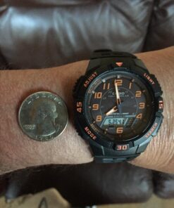 Casio Men's AQS800W Slim Solar Multi-Function Ana-Digi Sport Watch Black 46 711wuEfoY8L