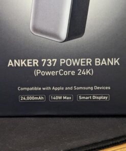 Anker Power Bank, 24,000mAh 3-Port Portable Charger with 140W Output, Smart Digital Display, Compatible with iPhone 15/15 Plus/15 Pro/15 Pro Max, iPhone 14/13 Series, Samsung, MacBook, Dell, AirPods 85 711yCln9DTL
