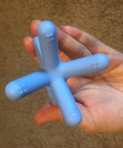 Comotomo Silicone Baby Teether, Blue, 1.75x1.75x3 Inch (Pack of 1) 1.75x1.75x3 Inch (Pack of 1) 17 711yNS8QHpL