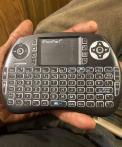 (Newest Upgrade) iPazzPort Mini Bluetooth Keyboard with Touchpad (Handheld Keyboard), Backlit Mini Wireless Keyboard with 2.4G USB Dongle for Google/Android TV Box/FireStick/Laptop/PC KP-21SM Bluetooth&2.4RF 32 711yVHt7ZzL