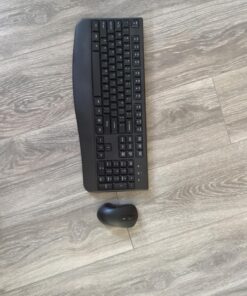 Wireless Keyboard and Mouse Combo, Full-Sized 2.4GHz Wireless Keyboard with Comfortable Palm Rest and Optical Wireless Mouse for Windows, Mac OS PC/Desktops/Computer/Laptops Black 36 711z7dgMnRL