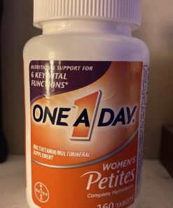One A Day Women’s Petites Multivitamin,Supplement with Vitamin A, C, D, E and Zinc for Immune Health Support, B Vitamins, Biotin, Folate (as folic acid) & more,Tablet, 160 count 160 Count (Pack of 1) 37 711zUggVglL 1