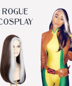 Miss U Hair Long Wavy Women Brown Silver Party Hair Halloween Costume Cosplay Wig 14 711zWBskHhL