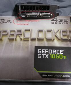 EVGA GeForce 04G-P4-6253-KR, GTX 1050 Ti SC GAMING, 4GB GDDR5, DX12 OSD Support (PXOC) Graphics Card SC (Single Fan) 37 712 1LiR5VL