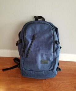 Mancro Laptop Backpack, 15.6 inch Business Backpack Water Resistant Laptops Backpack for Men Women Travel Backpack with USB Charging Port(Blue, 15.6 inch) Blue 60 712 5M1dHEL