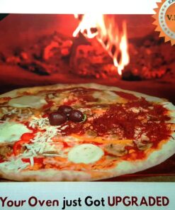 Pizza Stone - Baking Stone. SOLIDO Rectangular 14"x16" - Perfect for Oven, BBQ and Grill 41 712 DirDAKL