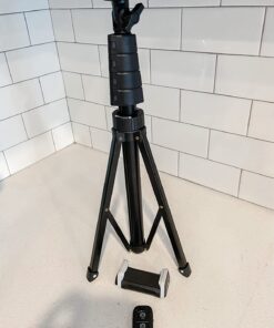 UBeesize Selfie Stick Tripod, 62" Extendable Tripod Stand with Bluetooth Remote for Cell Phones, Heavy Duty Aluminum, Lightweight 61 712 g 7j2cL