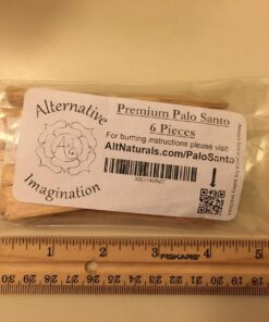 Alternative Imagination Palo Santo Natural Incense Sticks - Holy Wood Incense for Smudge Stick Bundles, Home Energy Cleansing, Spiritual Healing, Meditating, & Stress Relief, Wild Harvested, 6 Pack 35 712 muHfKcL 1