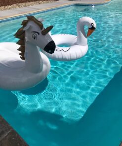 GoFloats Swan Party Tube Inflatable Raft, Float in Style (for Adults and Kids) Large 27 7120 C9BZaL