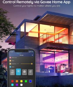 Govee Smart LED Strip Lights, 16.4ft WiFi LED Strip Lighting Work with Alexa and Google Assistant, 16 Million Colors with App Control and Music Sync LED Lights for Room, Kitchen, TV, Christmas 26 7120HlSmEJL