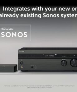 Sony STR-AN1000 7.2 CH Surround Sound Home Theater 8K A/V Receiver: Dolby Atmos, DTS:X, Digital Cinema Auto Calibration IX, Bluetooth, WiFi, Google Chromecast, Spotify connect, Apple AirPlay, HDMI 2.1 STR-AN1000 AV Receiver only 46 7120UI5iSwL