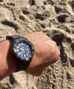 Casio EAW-MRW-200H-1BV Men's MRW200H-1BV Black Resin Dive Watch 41 7120tFuvtL