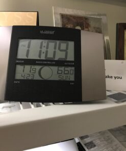 La Crosse Technology WS-8117U-IT-AL Atomic Wall Clock with Indoor/Outdoor Temperature 12 7121C5ZZtL