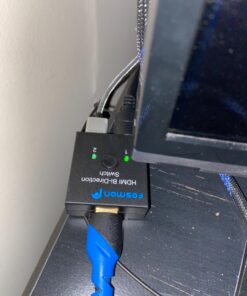 Fosmon 4K HDMI Switch 2 in 1 Out 4K@60Hz, 2-Port Bi-Directional HDMI 2.0 Switcher Splitter Hub UHD 3D HD 1080p HDCP, for HDTV, PS5/4, Xbox, Apple TV 2-Port / 4K@60Hz 24 7121nC2XaZL