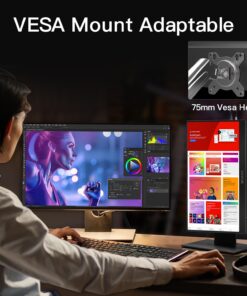 WUAWE 15.6" Portable Monitor, 1080P 72% NTSC 100% sRGB USB C HDMI Travel Monitor for Laptop, External Second Computer Monitor with HDR Freesync Low Blue Light for PC Mac Phone PS5 Xbox Switch 30 71221vp3NqL