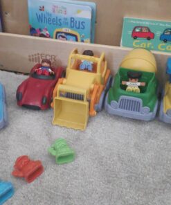 Green Toys Construction Vehicle Set, 3-Pack - Pretend Play, Motor Skills, Kids Toy Vehicles. No BPA, phthalates, PVC. Dishwasher Safe, Recycled Plastic, Made in USA. 29 7123HeWXPaL