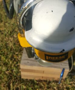 REESE Towpower 72783 Coupler Lock, Adjustable Storage Security, Heavy-Duty Steel, Yellow and Chrome 24 7124BPjANPL