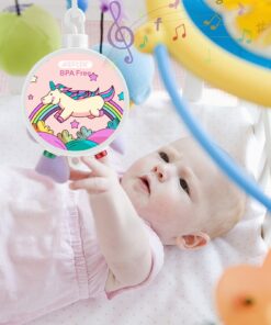 Baby Musical Mobile, AGPtek Battery-Operated Baby Bedding Rotary Music Box Plays Twelve Tunes 20 7124EV7fTL