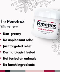 Penetrex Joint & Muscle Therapy – Soothing Relief for Back, Neck, Hands, Feet & Nerves – Maximum Strength Premium Whole Body Recovery Rub with Arnica, Vitamin B6 MSM & Boswellia – Non-Greasy 2oz Cream 2 Ounce (Pack of 1) 20 7124ph5gDmL