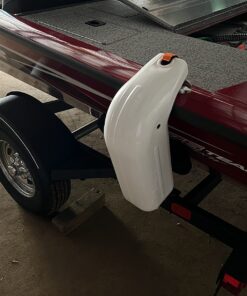 Taylor Made Square Low Freeboard Fender for Boats, 5" x 14", Football Needle Easy Inflation Valve Marine-Grade Vinyl, American Made, Protection for Gunwales, Rub Rails - 2020108232 5" x 14" White 14 7125PSSAi9L