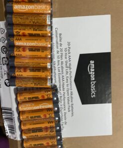 Amazon Basics 20-Pack AAA Alkaline High-Performance Batteries, 1.5 Volt, 10-Year Shelf Life 20 Count (Pack of 1) 33 7125VxrsdxL
