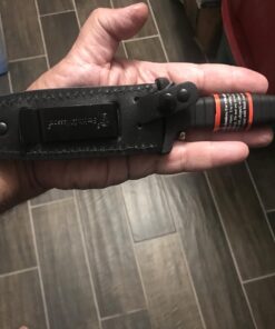 Smith & Wesson SWHRT9B 9in High Carbon S.S. Fixed Blade Knife with 4.7in Dual Edge Blade and TPE Handle for Outdoor, Tactical, Survival and EDC Standard Packaging 44 71266y3MM9L