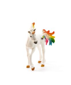 Schleich bayala, Unicorn Toys for Girls and Boys, Rainbow Unicorn Foal with Gems and Multicolor Mane, Ages 5+ 13 7126J8xL9L