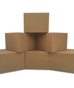 Amazon Basics Cardboard Moving Boxes, 12 Pack, Large, Brown, 20" x 20" x 15" 12-Pack 27 7126eP4op3S