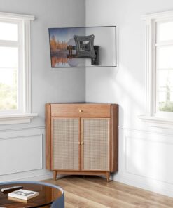 Pipishell Full Motion TV Wall Mount Brackets Swivel Tilts Articulating Extension Fits Max VESA 100x100mm, Corner TV Mount for 13-32 Inches LED LCD Flat Curved Screen TVs Monitors, Single Stud 27 7126wCxh5L