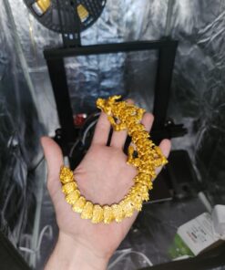 Silk Gold PLA Filament 1.75 mm 3D Printing Filament 1KG 2.2LBS Spool 3D Printer Material Shine Silky Shiny Metallic PLA Metal CC3D Silk PLA Gold Filament Silk Gold 40 7128H335gdL