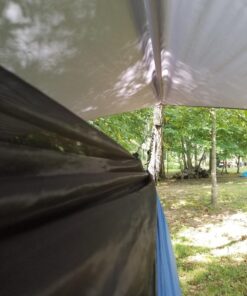 Oak Creek Lost Valley Camping Hammock. Bundle Includes Mosquito Net, Rain Fly, Tree Straps, Compression Sack. Weighs Four Pounds, Perfect for Camping. Lightweight Nylon Single Hammock. 45 7128fW2tvZL