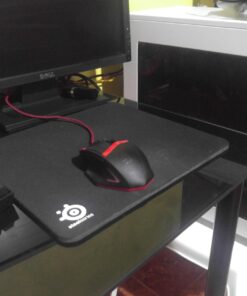 SteelSeries QcK Gaming Surface - Medium Thick Cloth - Peak Tracking and Stability - Black 32 7129A0MApaL