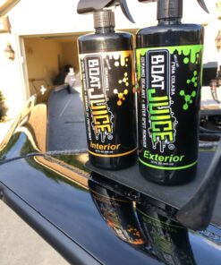 Boat Juice Boat Cleaning Kit - Exterior Boat Cleaner Water Spot Remover, Interior Boat Cleaner for Seats and Vinyl, 2 Microfiber Towels - Boat Cleaning and Detailing Supplies (Kit) 47 7129CnOSYxL