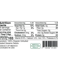 Kevala Organic Toasted Sesame Seeds 1Lb 1 Pound (Pack of 1) 10 7129blk5J9L