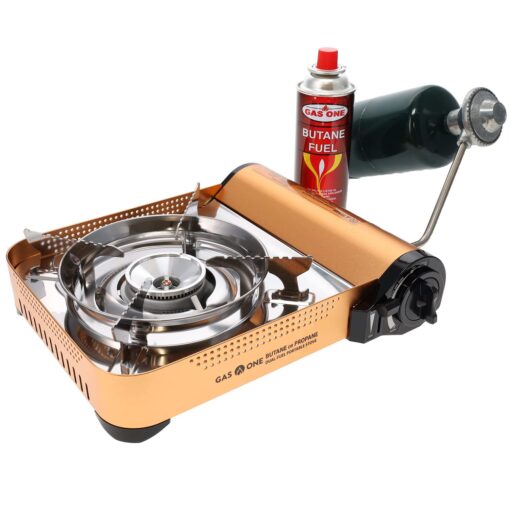 Gas ONE GS-4000P - Camp Stove - Premium Propane or Butane Stove with Convenient Carrying Case - Patent Pending - Great for Camp Stove and Portable Butane Stove for All Cooking Application