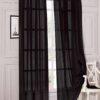 Black 2 Pcs Sexy Sheer Voile Window Curtain Panel Set 58"x84" 11 712AdJvL1eL