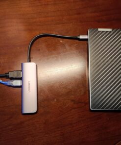 UGREEN Revodok 106 USB C Hub 6 in 1 USB C Dongle 4K HDMI, 3 USB 3.0 Ports, SD/TF Card Reader Compatible with MacBook Pro, MacBook Air, iPad, iPhone 15 Pro/Pro Max. Grey Space Grey 42 712BXMbAzL