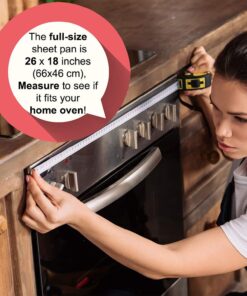 Tiger Chef Full Size 18 x 26 inch Aluminum Sheet Pan Commercial Bakery Equipment Cake Pans 19 Gauge 12 Pack 18 x 26 Full Size 10 712BmatlLyL