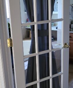 SKEMIX 5/16-Inch Swivel End Sash Curtain Rods - 2 Rods - 21 - 38 Inch Adjustable Width, White with Nickel Ends 29 712CDOYbdCL