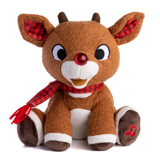 Rudolph the Red - Nosed Reindeer - Stuffed Animal Plush Toy with Music & Lights Rudolph