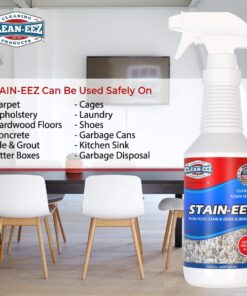 Clean-eez Stain-eez Carpet Cleaner Spray – Pro-Biotics & Enzyme Power for Ultimate Stain & Odor Elimination – Best Pet Carpet Cleaner Single Bottle 17 712DgK2HpML