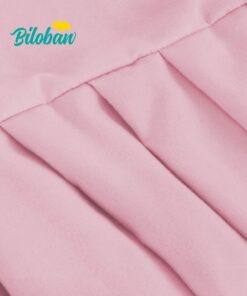 Pink Crib Skirt Pleated with White Lovely Pompoms, Bedding Dust Ruffle for Baby Girls, 14" Drop, Fit All Standard Crib Bed, Fade Resistant Crib Bed Skirt Machine Wash Tassel Pink 20 712DmDYM4JL